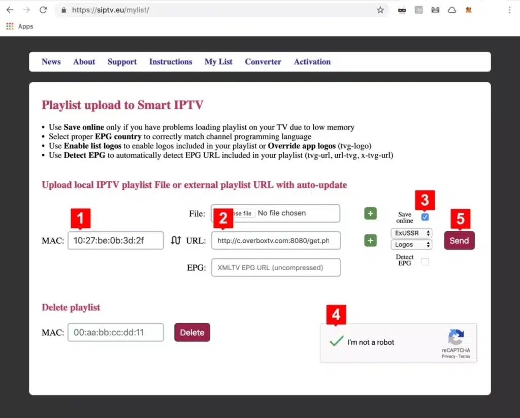 Install IPTV subscription on Smart IPTV