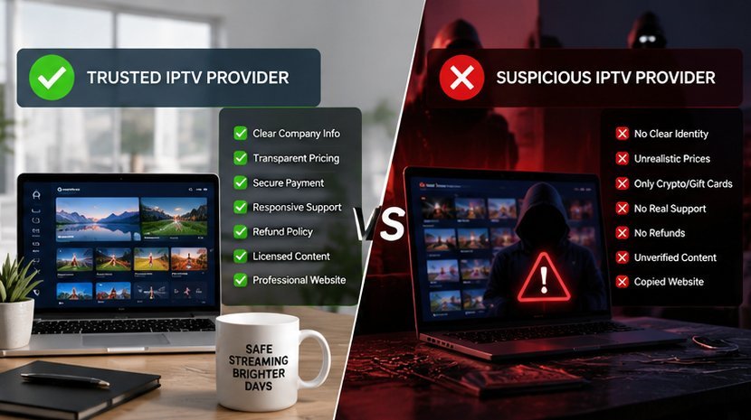 Legal vs Unverified IPTV Provider Legal IPTV service vs unverified IPTV provider warning signs