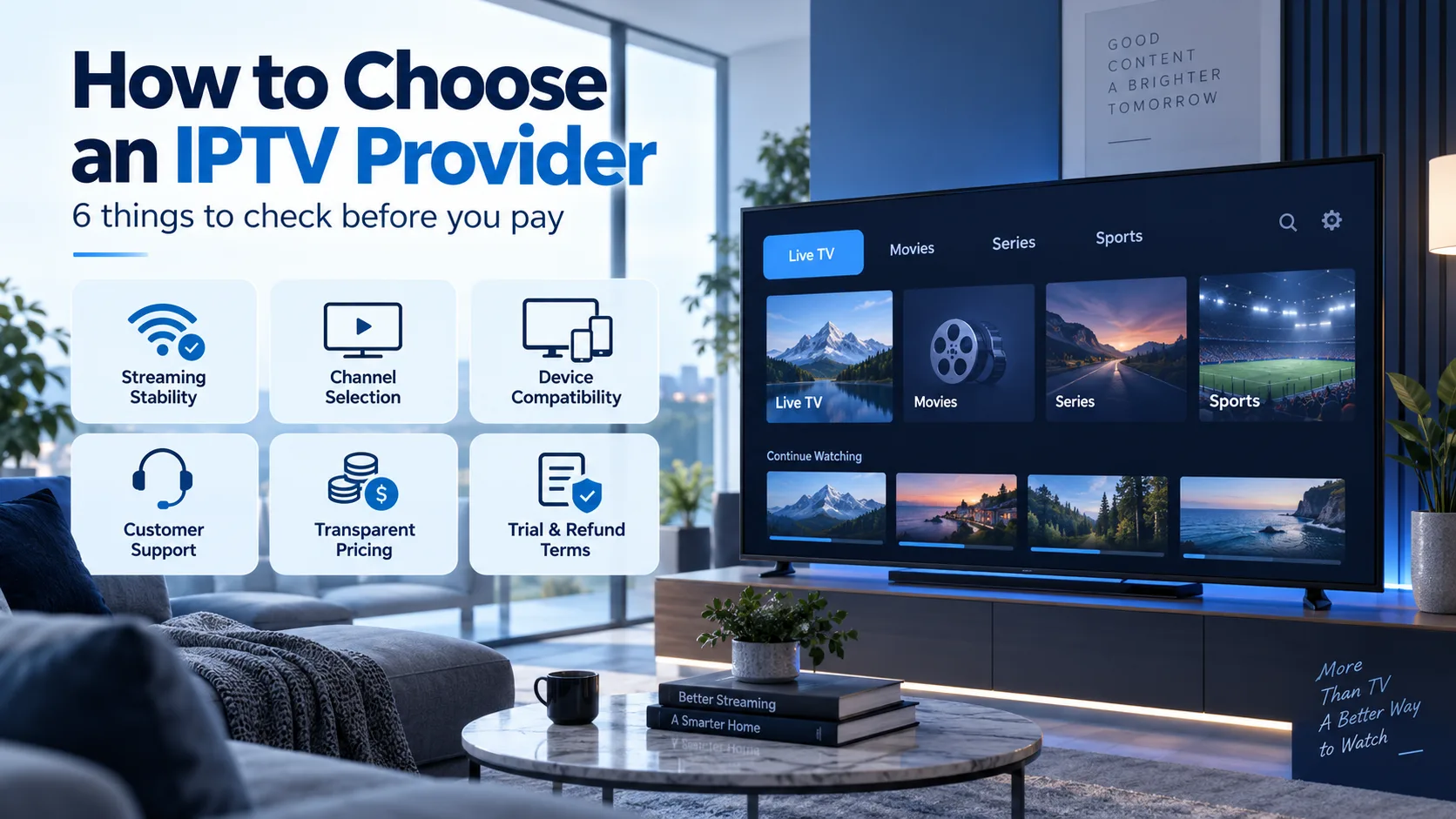 How to choose an IPTV provider in 2026 - six things to check before you pay